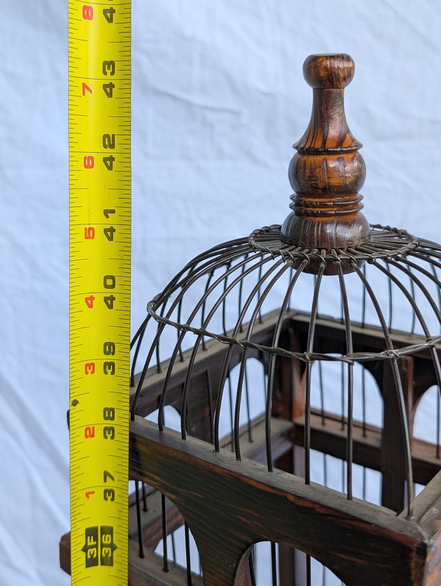 Vintage-Style Bird Cage CD Rack #4058 | Auctionninja.com