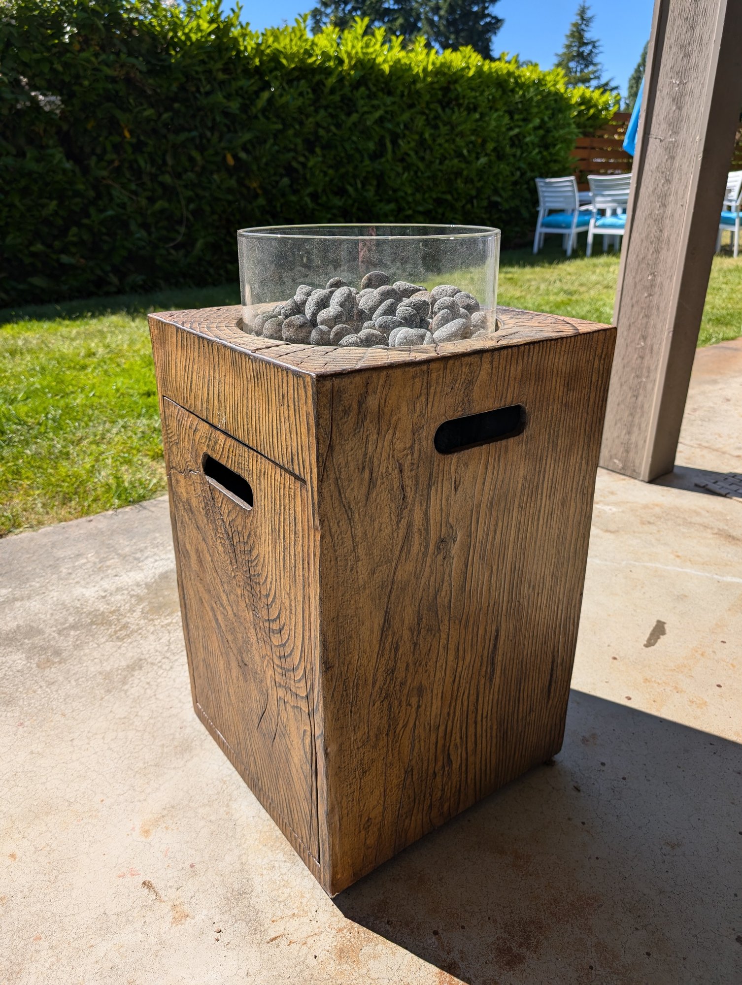 Allen Roth Fire Pot Allen & Roth Gas Fire Pit #2052 | Auctionninja.com