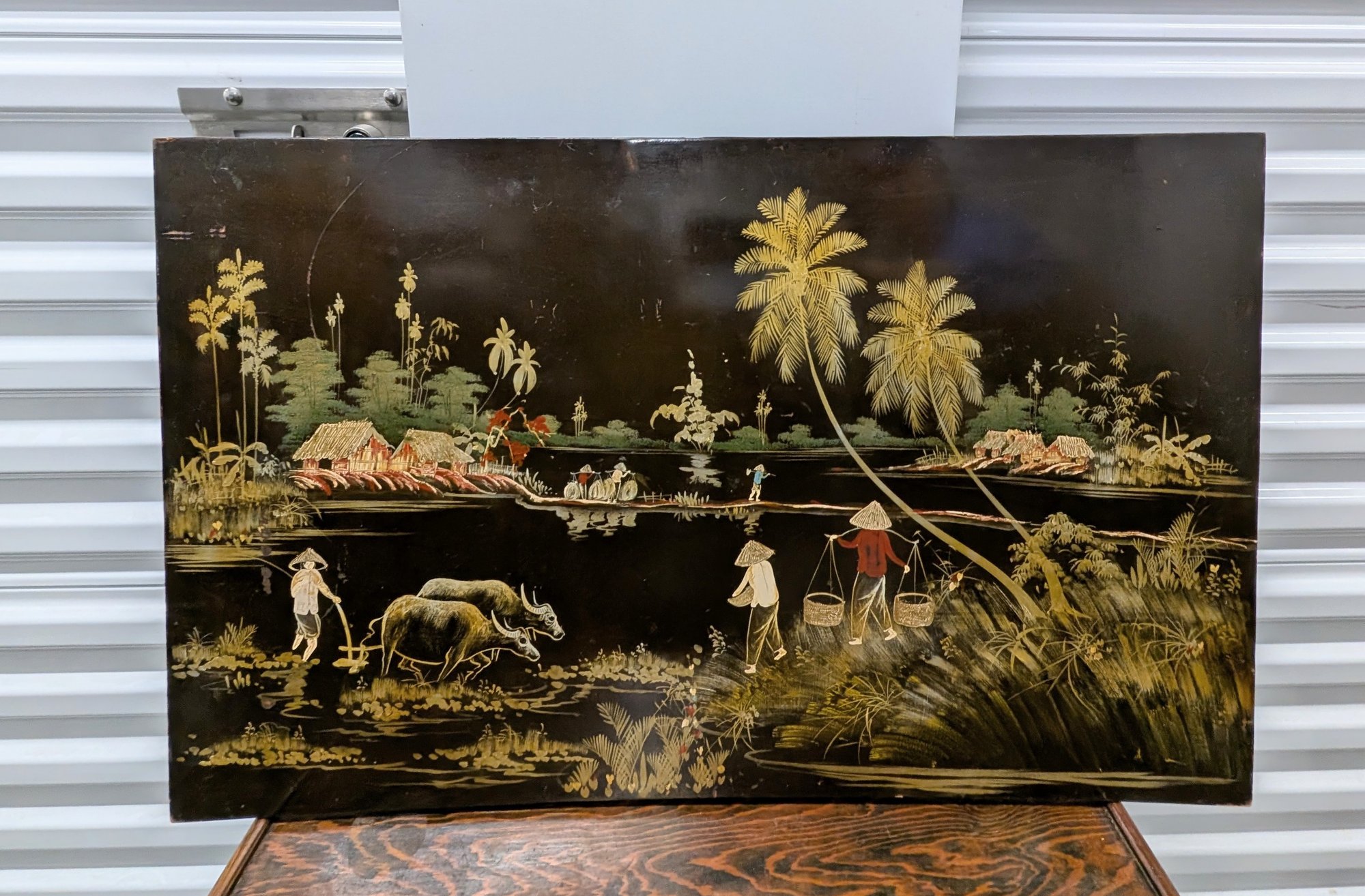 Vintage Vietnamese Lacquer Art #3207 | Auctionninja.com