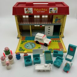 Vintage 1970s Fisher Price Little People Play Hospital