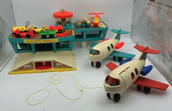 Vintage 1970's Fisher Price Little People Play Airport