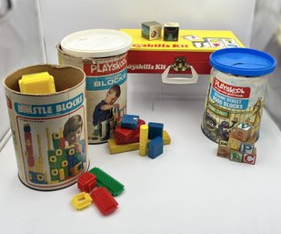 Vintage Playskool Blocks & Games Collection