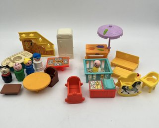 Collection Of Vintage Fisher Price Accessories