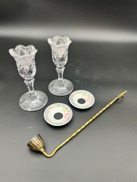 Marquis By Waterford Crystal Candlestick Set