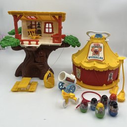 Vintage Weebles Treehouse And Circus Collection