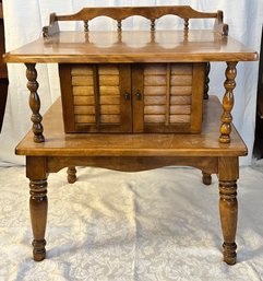 Vintage Wood End Table