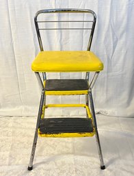 Vintage COSTCO Step Stool With Flip-up Seat