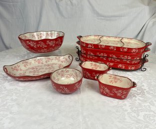 TEMP-TATIONS Red Floral Lace Collection