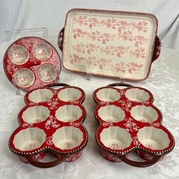 TEMP-TATIONS Red Floral Lace Baking Collection