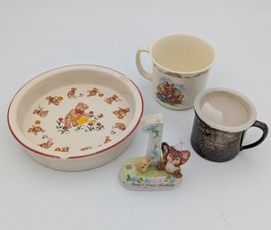 Vintage Childrens Bowl And Cup Set