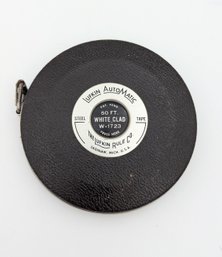 Vintage Lufkin Rule Co White Clad Banner 50 Ft Steel Tape Measure AutoMatic