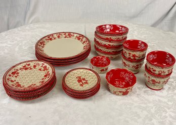 TEMP-TATIONS Red Basket Weave Collection