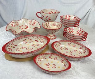 TEMP-TATIONS Retro Red Floral 'Tara' Collection