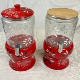 TEMP-TATIONS Retro Red 4qt Beverage Dispensers
