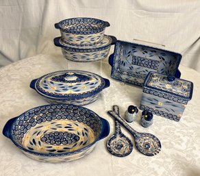 TEMP-TATIONS Old World Blue Baking Collection