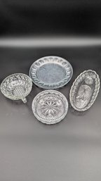 Collection Of Vintage Crystal And Glass Dishes & Bowls