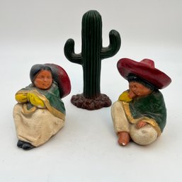 Vintage Mexican Siesta Boy And Girl