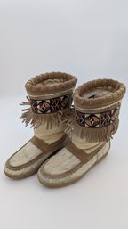 Vintage Techica Italian Native American-Style Boots