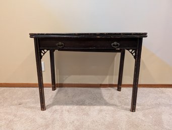 Antique Flip Top Table.  Three 10' Leaves