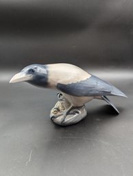 Ceramic Crow Figure