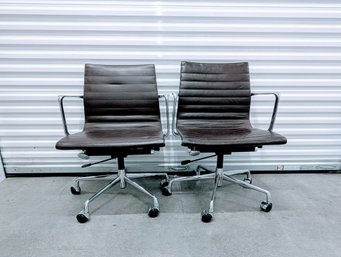 Set Of Two Mid-Century Modern Office Chairs