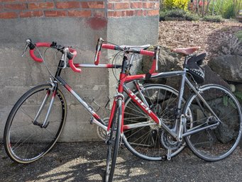 Set Of Vintage Road Bikes, Land Shark And Trek