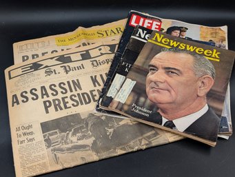 Vintage Magazines And Newspapers Regarding JFK's Assassination
