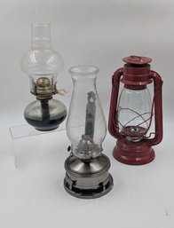 Collection Of Vintage Kerosene Lamps