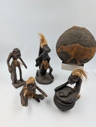 Tribal-Style Wooden Figurines