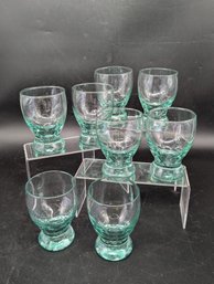 Vintage Footed Drinking Glasses