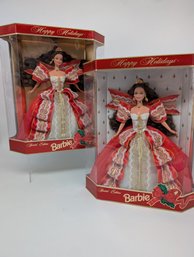 Set Of Two 1997 Limited Edition Holiday Barbies
