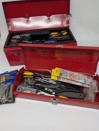 Red Metal Stack-On Steel Tool Box Set