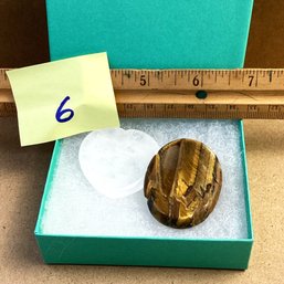 LOT 6, Rocks/crystals, Worry Stones, Opalite And Tigers Eye