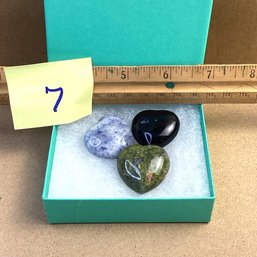 LOT 7, Rocks/crystals, Hearts, Unakite, Sodalite, Black Obsidian