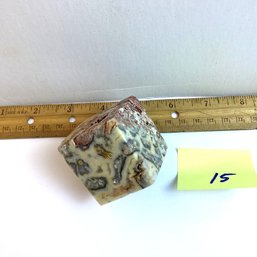 LOT 15, Rocks/crystals, Picture Jasper Cube, Tilt Mounted