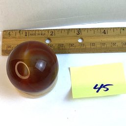 LOT 45, Rocks/crystals, Carnelian Sphere, 1.5 Inch