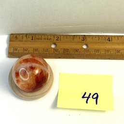 LOT 49, Rocks/crystals, Fire Quartz Sphere, 1.5 Inch