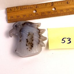 LOT 53, Rocks/crystals, Carved Agate Eagle Head