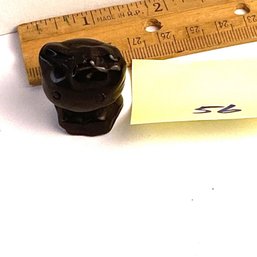 LOT 56, Rocks/crystals, Carved Obsidian Hello Kitty