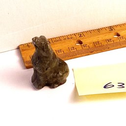LOT 63, Rocks/crystals, Carved Labradorite Howling Wolf