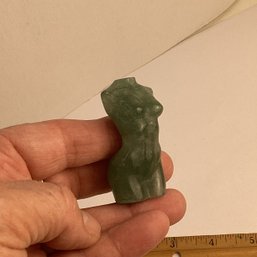 LOT 122, Rocks/crystals, Carved Green Jade Womans Body