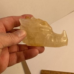 LOT 131, Rocks/crystals, Large Golden Healer Dragon Head