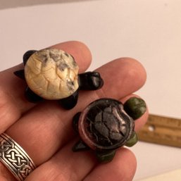 LOT 138, Rocks/crystals, 2 Pc., Turtles, Two Tone,