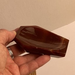 LOT 141, Rocks/crystals, Carved Coffin Dish, Carnelian