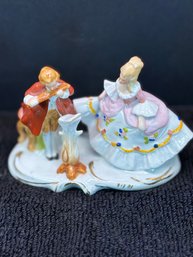 Small Staffordshire Figurine, Lady And Gentleman