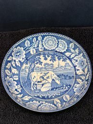 Antique Chinese Blue/white Small Bowl, Has Old Crack