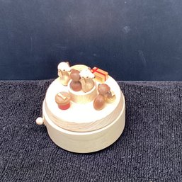 Whimsical Wooden Music Box, Plays Wonderful Life, On/off Switch, Works Great