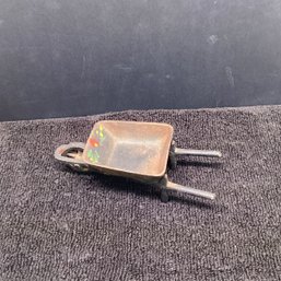 Antique Iron Toy Wheel Barrow