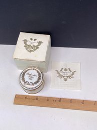 Vintage Porcelain Buckingham Palace Trinket Box With Brochure And Box, 1993