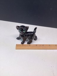 Vintage Japanese Black Cat Figurine